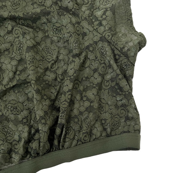 TORRID Women's Green Lace Short Sleeve Under-It-All Crop Top ~ Ladies Size 4x - Picture 4 of 6